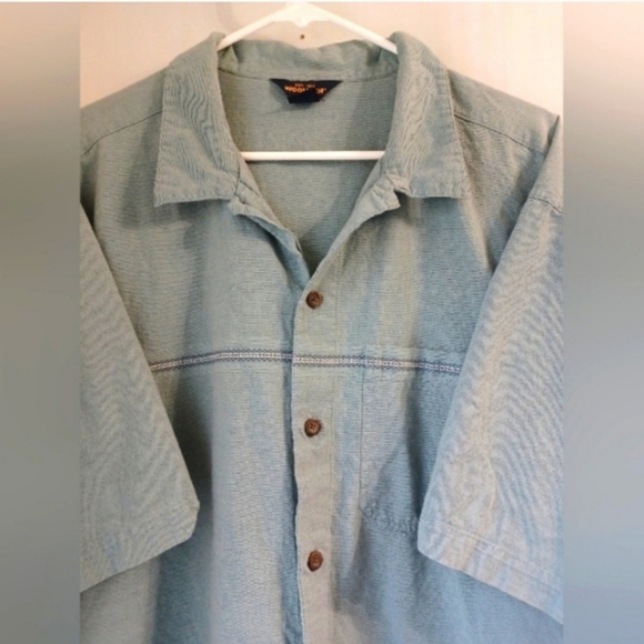 Woolrich Button-down Short Sleeve Men's Shirt XL - Picture 8 of 9